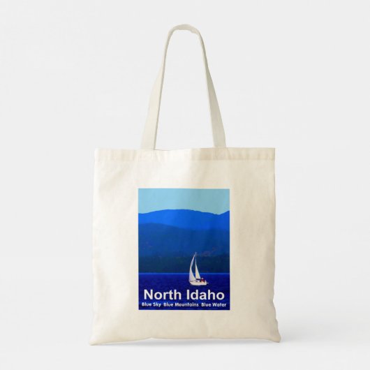 North Idaho Blue Tote Bag (Achterkant)