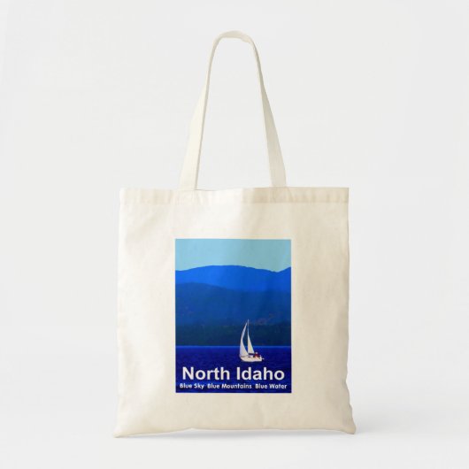 North Idaho Blue Tote Bag (Voorkant)