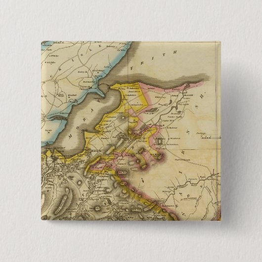 North Inverness Shire 2 Vierkante Button 5,1 Cm (Voorkant)