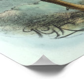 North Island Brown Kiwi  Bird Illustration Poster (Hoek)