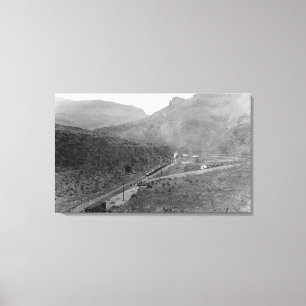 North Junction, Oregon Birds Eye Uitzicht Foto Canvas Afdruk