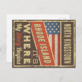 North Kingstown Rhode Island Briefkaart (Voorkant / Achterkant)
