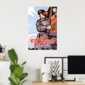 North Korea Propaganda Poster Let's continue to (Thuiskantoor)
