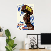 North Korea Propaganda Poster Self reliance is the (Thuiskantoor)