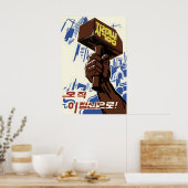 North Korea Propaganda Poster Self reliance is the (Keuken)