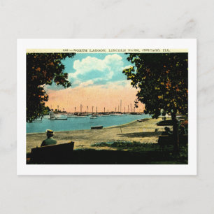 North Lagoon, Lincoln Park, Chicago  Briefkaart