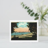 North Lagoon, Lincoln Park, Vintage van Chicago Briefkaart (Staand voorkant)