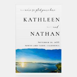 North Lake Tahoe bestemming Welkom Acryl Bord