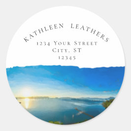 North Lake Tahoe Destination Retouradres Sticker