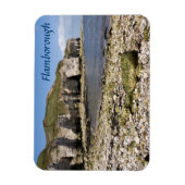 North Landing bij Flamborough in Yorkshire foto Magneet (Verticaal)