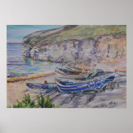 North Landing, Flamborough Poster