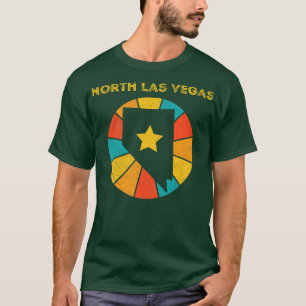 North Las Vegas Nevada Vintage Gedecoreerd Souveni T-shirt