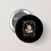 North Le Book Club Christmas Bookish kerstboeken L Ronde Button 5,7 Cm (Voorkant /achterkant)