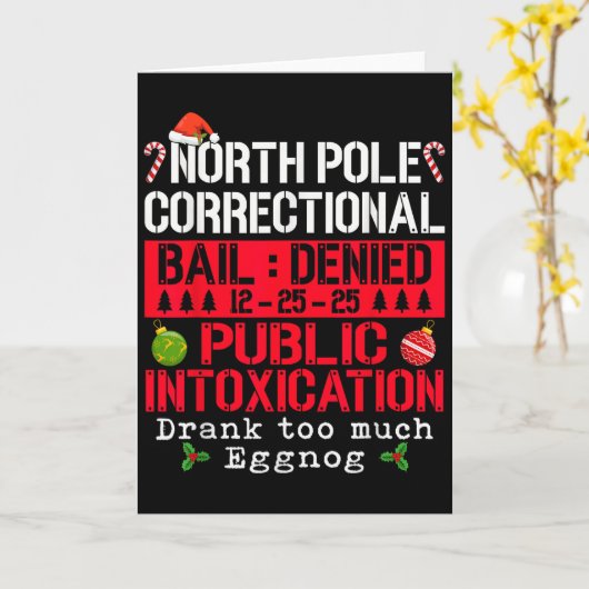 North Le Correctional Openbare Dronkenschap Eierpu Kaart (Gele Bloem)