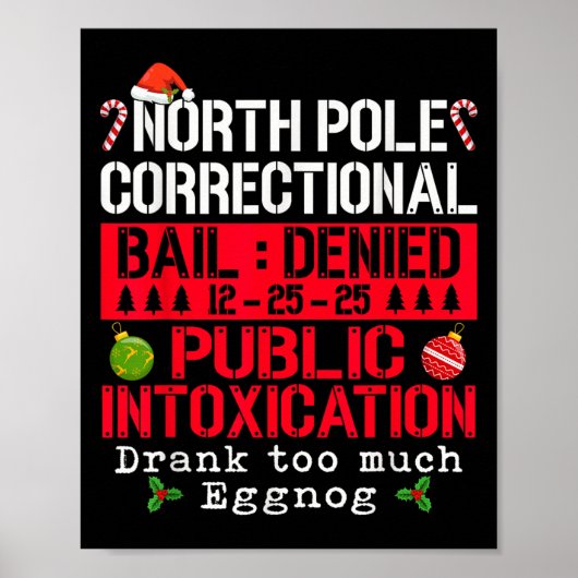North Le Correctional Openbare Dronkenschap Eierpu Poster (Voorkant)