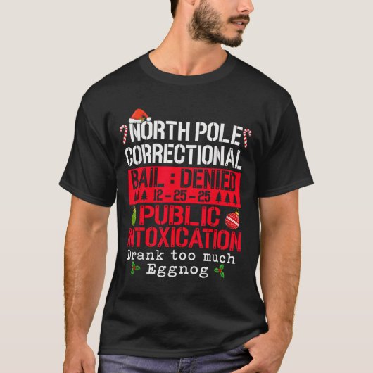 North Le Correctional Openbare Dronkenschap Eierpu T-shirt (Voorkant)
