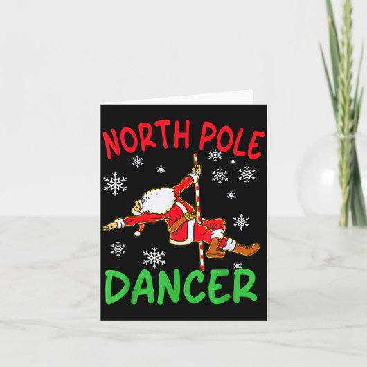 North Le Danser Grappige Kerstman Grap  Kaart (Voorkant)