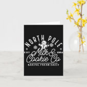 North Le Milk And Cookie Co Funny Baking Christmas Kaart (Gele Bloem)