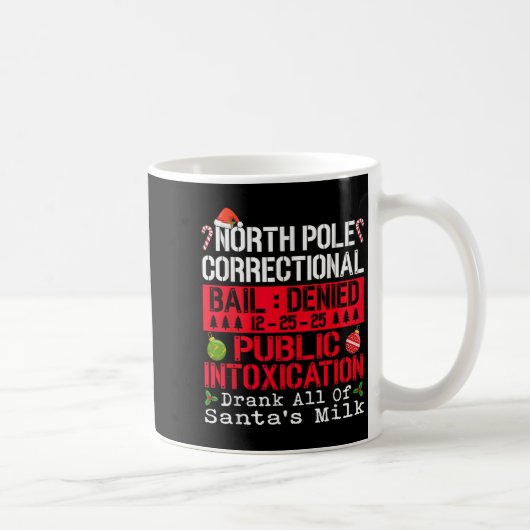 North Le Openbare Dronkenschap Heeft Alle Kerstman Koffiemok (Rechts)