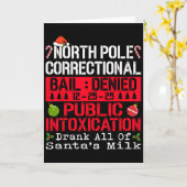 North Le Public Intoxication Drank All Of Santa's  Kaart (Gele Bloem)