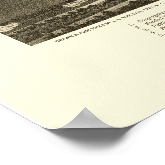 North Leominster, MA Panoramic Map - 1887 Poster (Hoek)