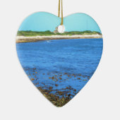 North Light Block Island Keramisch Ornament (Rechts)