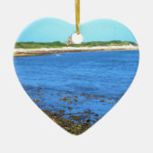 North Light Block Island Keramisch Ornament (Voorkant)