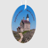 North Light, Block Island, Rhode Island Ornament (voorkant)
