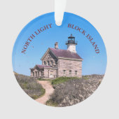 North Light, Block Island, Rhode Island Ornament (voorkant)