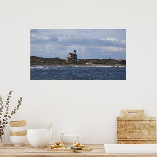 North Light Lighthouse Block Island Poster (Keuken)