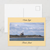 North Light Lighthouse Rhode Island Postcard Briefkaart (Voorkant / Achterkant)
