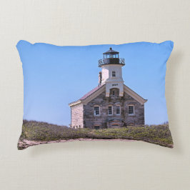 North Lighthouse Block Island RI Accent Pillow Kussen