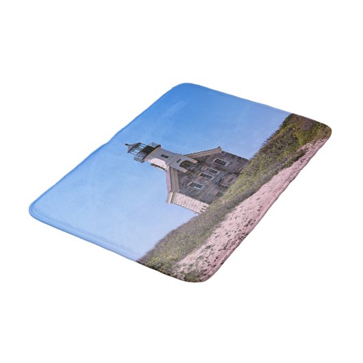 North Lighthouse, Block Island RI Bath Mat (Gekanteld)