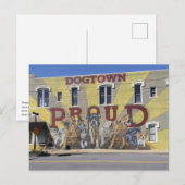 North Little Rock, AR: Dogtown Proud Art Wall Briefkaart (Voorkant / Achterkant)