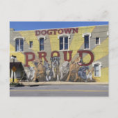 North Little Rock, AR: Dogtown Proud Art Wall Briefkaart (Voorkant)