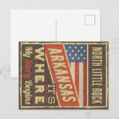 North Little Rock Arkansas Briefkaart (Voorkant / Achterkant)