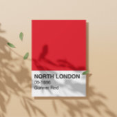 North London Gunner Red - Volledige breedte Perfect Poster