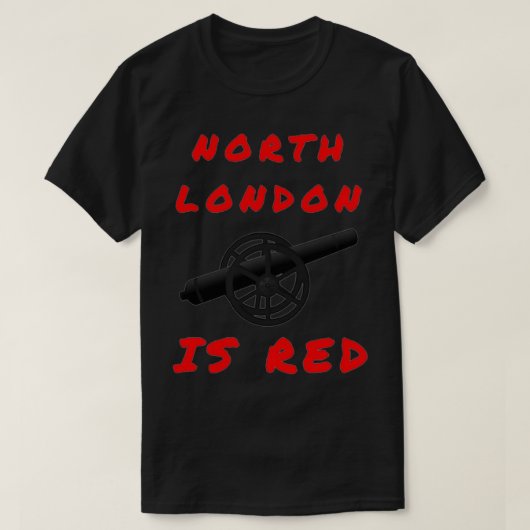 North London is Red T-shirt (Design voorkant)