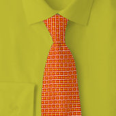 North Macedonia Flag Brick Pattern Stropdas