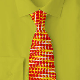 North Macedonia Flag Brick Pattern Stropdas