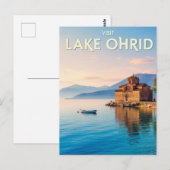 North Macedonia Lake Ohrid Travel Briefkaart (Voorkant / Achterkant)
