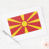 North Macedonia Rechthoekige Sticker (Envelop)