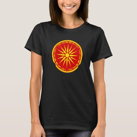 North Macedonian flag T-shirt (Voorkant)