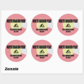 North Maroon Peak Ronde Sticker (Vel)