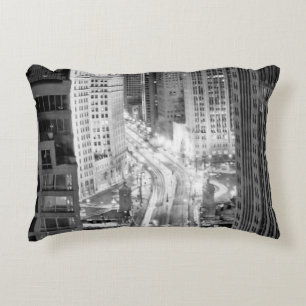North Michigan Avenue in Chicago na de winter Accent Kussen