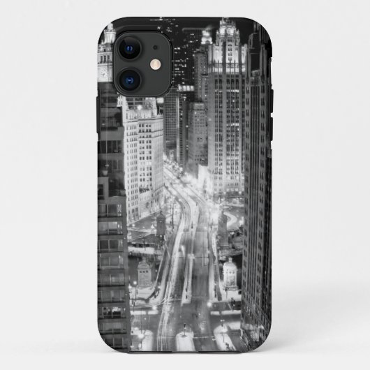 North Michigan Avenue in Chicago na de winter Case-Mate iPhone Case (Achterkant)