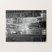 North Michigan Avenue in Chicago na de winter Legpuzzel (Horizontaal)