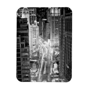 North Michigan Avenue in Chicago na de winter Magneet