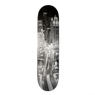 North Michigan Avenue in Chicago na de winter Persoonlijk Skateboard