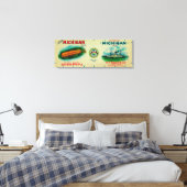 North Michigan Corn LabelGrand Rapids, MI Canvas Afdruk (Insitu (Slaapkamer))